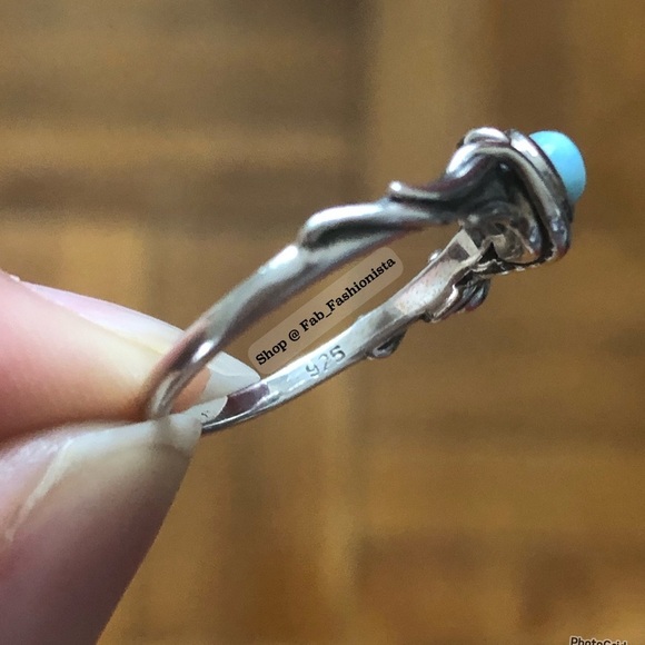Sterling silver turquoise stone ring - Picture 5 of 6